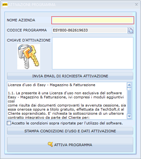 attivazione programma